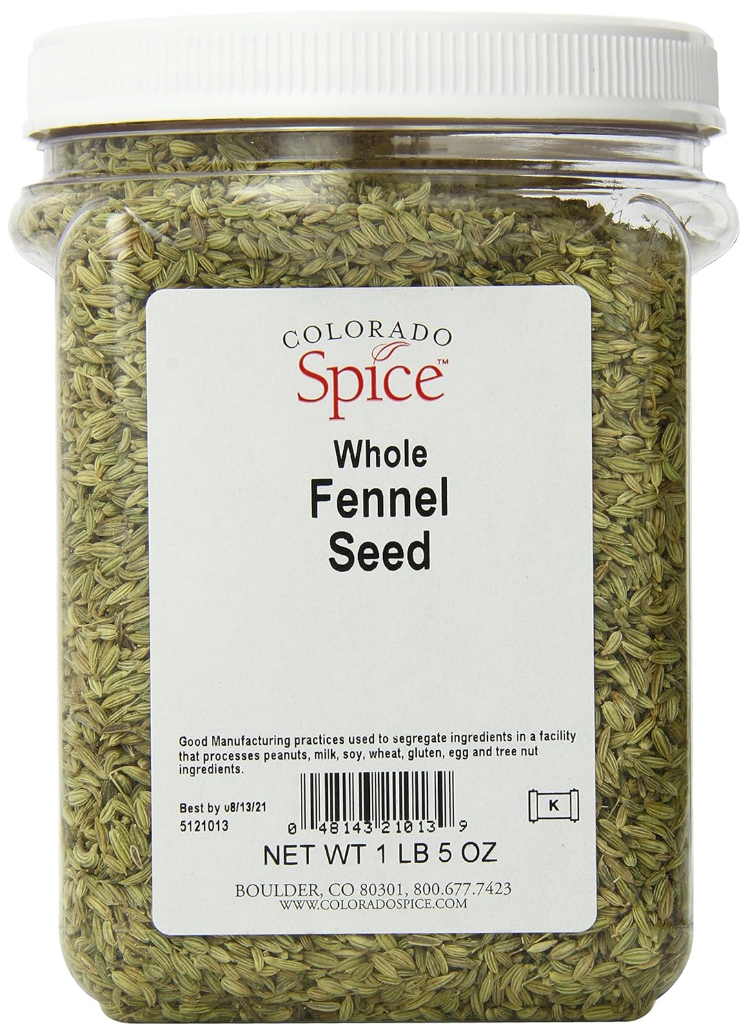 colorado spice fennel seed, whole, 21-ounce jars (pack of 2)